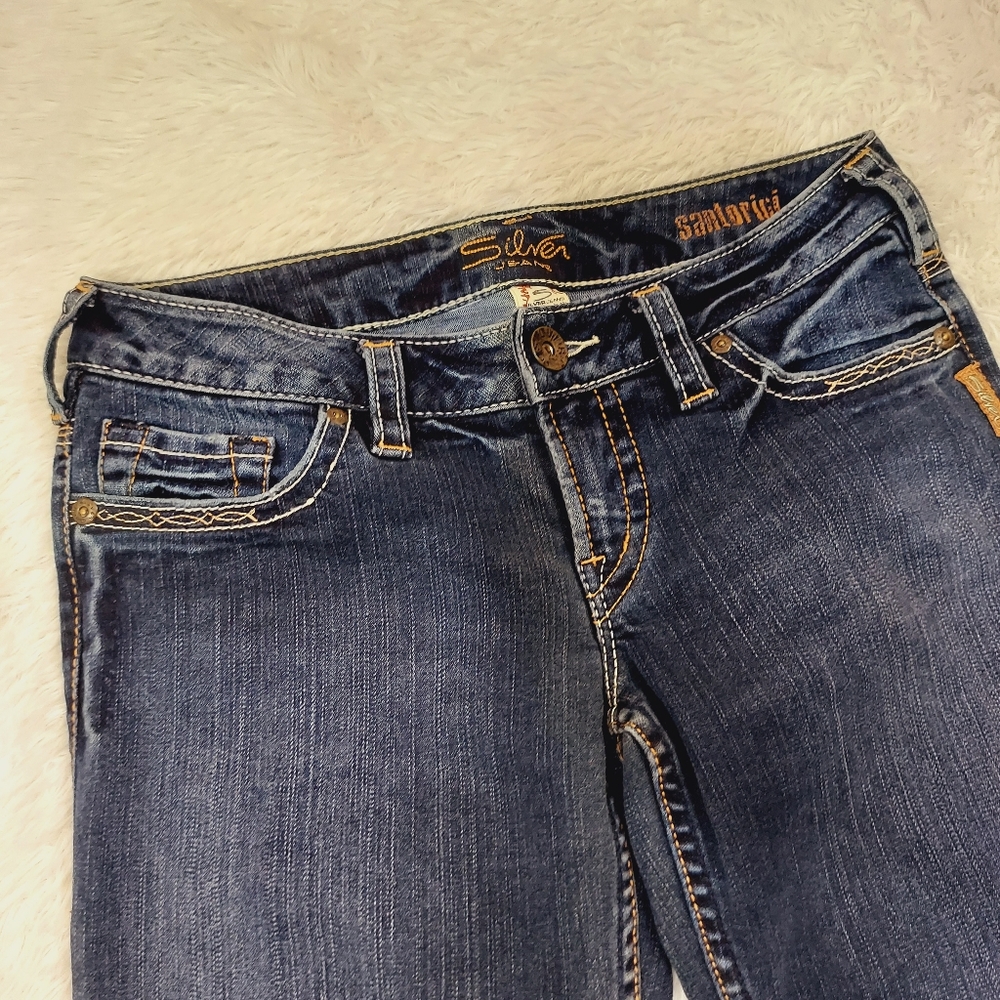 SILVER Jeans Santorini Denim Capri Pants, Size 28 - Picture 6 of 11